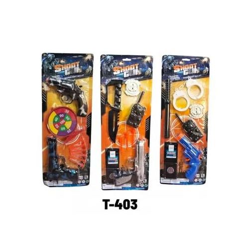 Blue Toy Gun for Kids with Soft Foam Bullets, Pretend Play and Target Shooting Toy Set, Toy Pistol in Blister Card Packaging, Suitable for Ages 3+