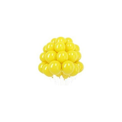 100pcs Latex Balloons Solid Color Party Balloons for Birthday Wedding Decorations High Quality Air Helium Balloons yellow