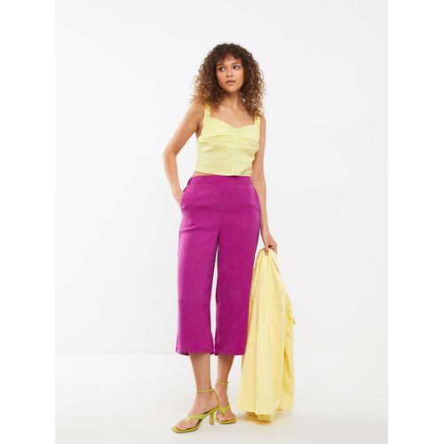 Women's Elasticated Waist Plain Capri