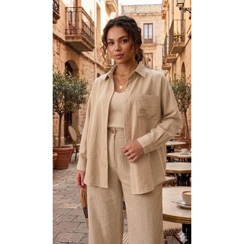 Casual Oversized Linen Shirt