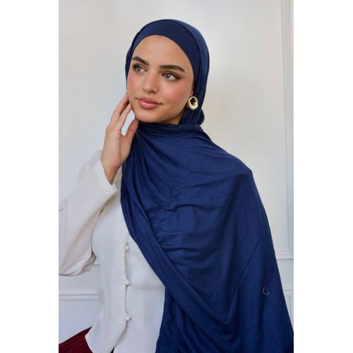 Elegant Women's Premium Lycra Hijab Scarf in Soft Blue