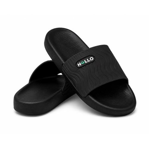 Women’s Lightweight Slide Slippers – Anti-Slip Comfortable Indoor & Outdoor Slides – Black