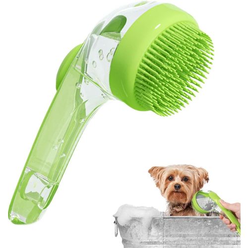 pet bath brush long hand Multi Color 1 PCS
