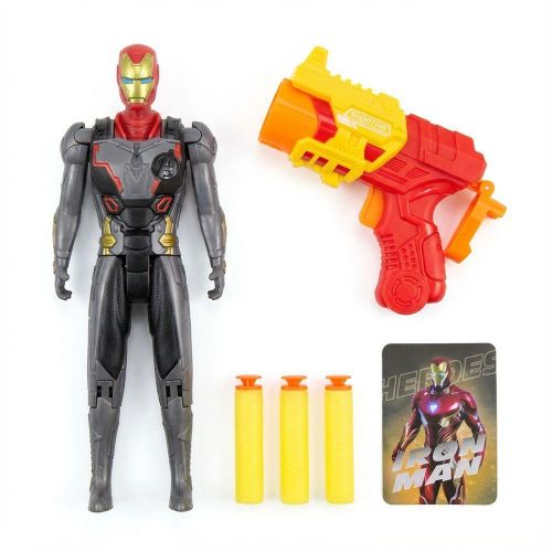 Iron Man Action Figure & Foam Dart Launcher Set - 118K