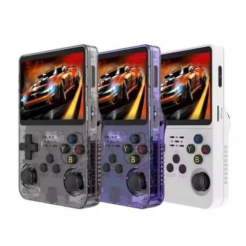 R36s Handheld Retro Gaming Console – 64GB Storage with 16000+ Classic Games – 3.5" IPS Screen – Linux System – 30+ Emulators – 3000mAh Battery – Lightweight Design – Gift for Kids & Adults – Color May Vary
