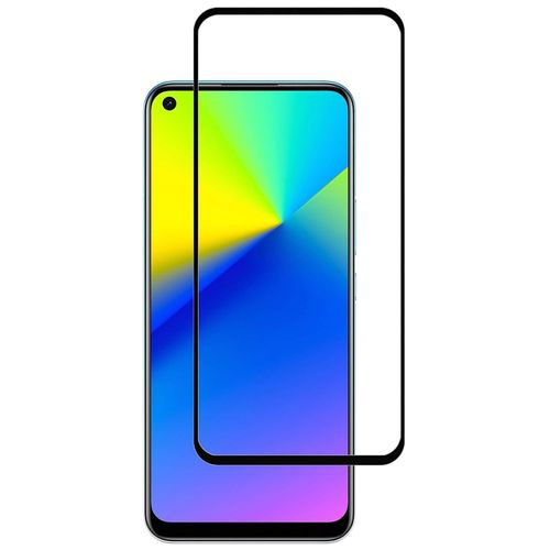 GLASS SCREEN PROTECTOR SMOOTH FEEL , DUST PREVENTION AND NO DUST INGRESS , SHOCK RESISTANT Compatible With Oppo Reno 6 - BLACK EDGE