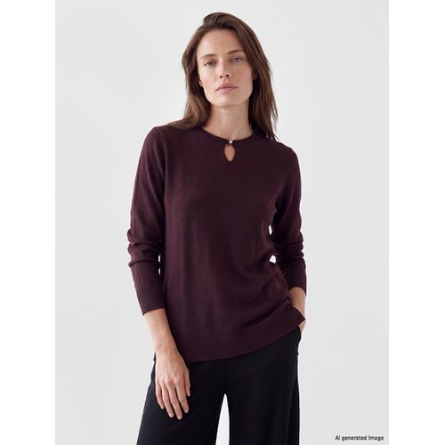 Crew Neck Women's Knitwear Sweater