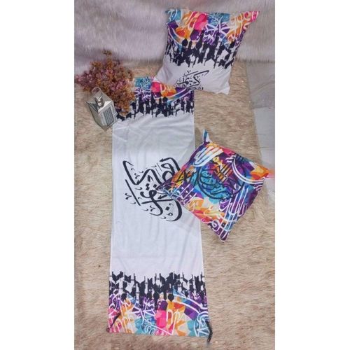 Colorful 3-Piece Modern Prayer Set with Mosque Silhouette
