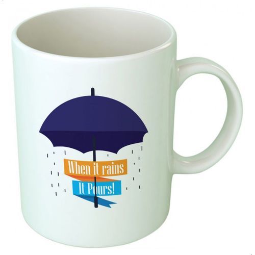 When It Rains Ceramic Mug - Multicolor