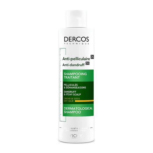 Vichy, Anti Dandruff, Dermatological Shampoo, Eliminates Up To 100% Of Visible Flakes, 6-Week Anti-Relapse Action, Dandruff And Itchy Scalp, Dry Hair - 200ML
