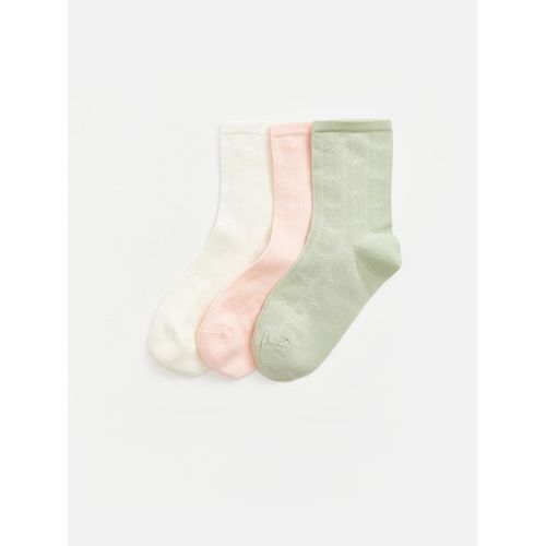 Bow Patterned Women's Ankle Socks 3-Pack