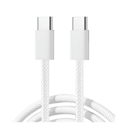 S-A45 Ben Series 60W Braided Fast Charging Data Cable (Type-C to Type-C) 1m - White
