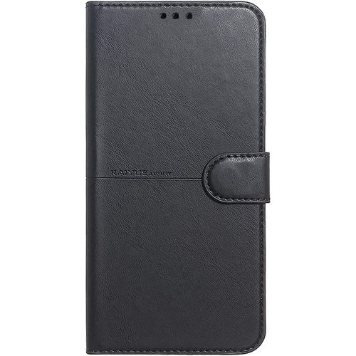 Aros Premium Leather Flip Case for Honor X6C, Wallet Style Phone Cover with Magnetic Closure, 360 Degree Full Protection - Black