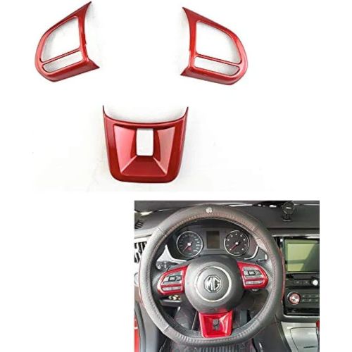 Steering Wheel Charm Compatible with MG5 MG6 RX5 HS ZS M G (Red)