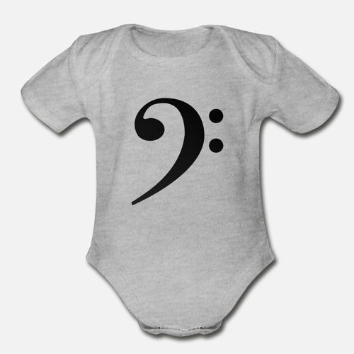 Bodysuit Boy's Short Sleeves- Grey