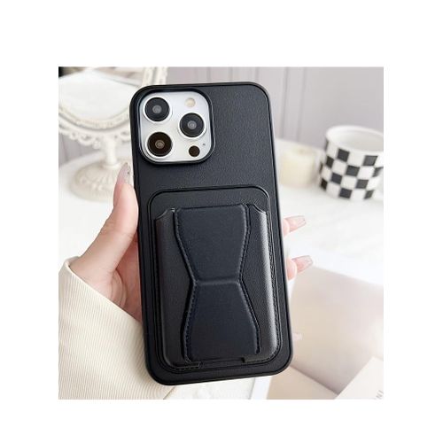 Leather Case Compatible for iPhone 16 pro max Shockproof Leather Back Card Storage & case built-in Stand PU leather for a stylish look, comfortable grip...