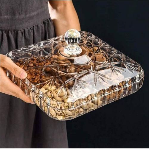 2 Bonbonnieres And A Large Acrylic Snack Plate