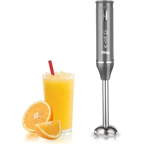 Hand Blender Electric Stick Mixer Stainless Steel Blade Immersion Blender With Copper 200W Motor Single Speed Easy Clean Detachable Rod For Smoothies Soups Baby Food KM1094
