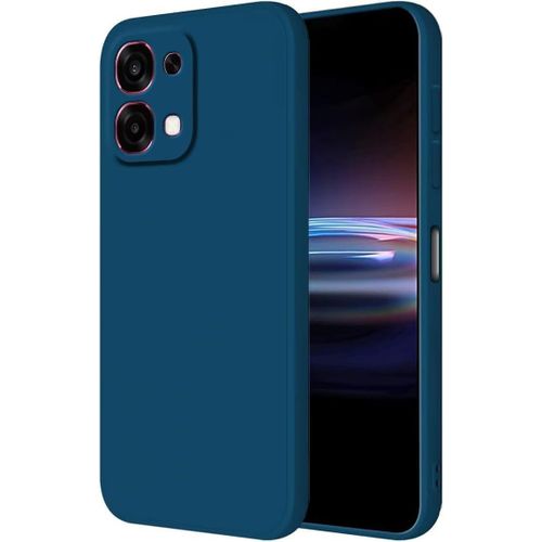 Oppo A6 Pro 5G Case, (6.57 inch) Liquid Silicone TPU Phone Case with Drop Protection, Silicone Cover, (Blue)