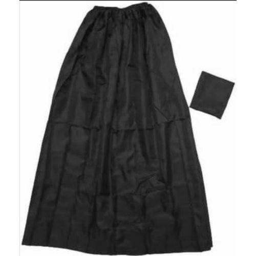 Portable Prayer Skirt Water Proof, Waterproof, With Small Case Very Practical And Great Gift One Size - color black