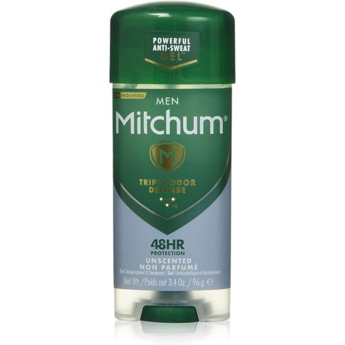 Antiperspirant Deodorant Stick for Men, Triple Odor Defense Gel, 48 Hr Protection, Dermatologist Tested, Alcohol Free, Unscented, 96g