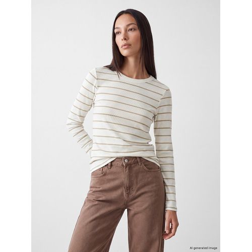 Crew Neck Striped Women's Body