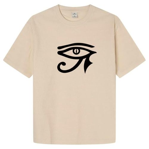 Eye of Horus / Egypt/ Egyptian cottonT-shirt (Beige) size (XXL)