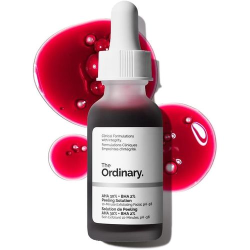 30% AHA and 2% BHA Peeling Solution Serum 30ml - Exfoliating, Anti-Blemish Serum for Face - Cruelty Free