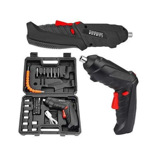 Heavy-Duty Cordless Screwdriver Set – Mini Electric Screwdriver with 45 Accessories