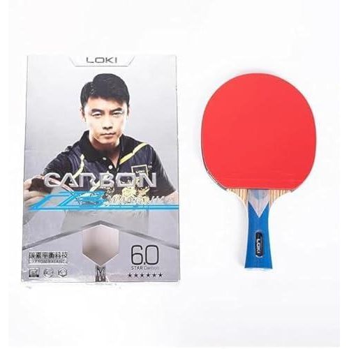 Lucky Carbon table tennis racket with a 6-star rating