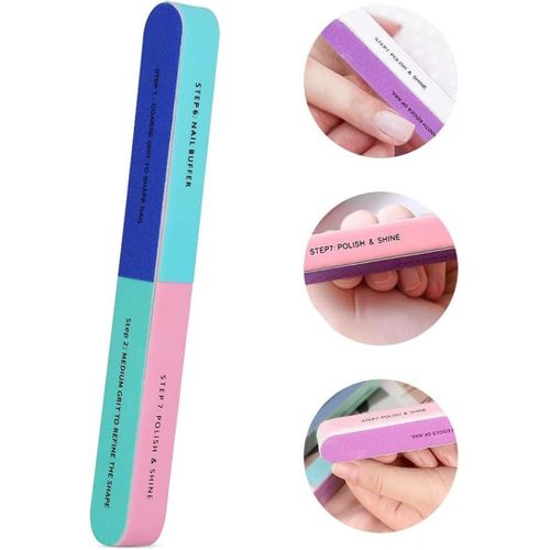 Multi-Use 7-Step Nail Buffer Block â Essential Beauty Tool for Home & Professional Nail Care, Polishing & Shaping