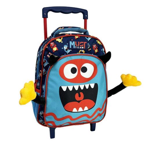 School Trolley Backpack Kindergarten Team Monster 2 Cases