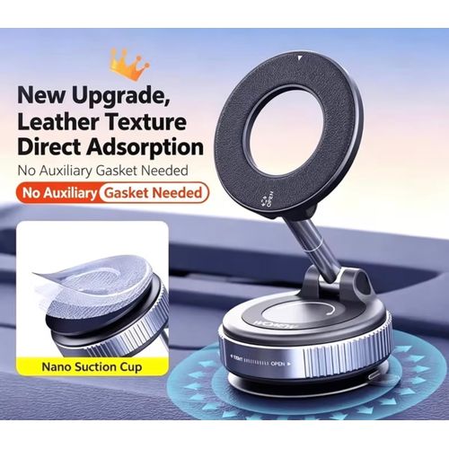 New Magnetic Nano Adhesive Phone Holder, Portable Travel Car Mount, Foldable with Adjustable 360° Bi-Directional Angle, Compatible with Cars, Phones, and Tablets. A Must-Have Gift