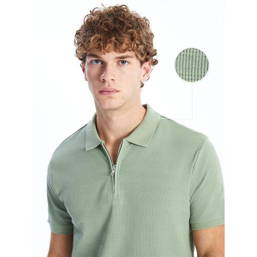Polo Neck Short Sleeve Men's T-Shirt