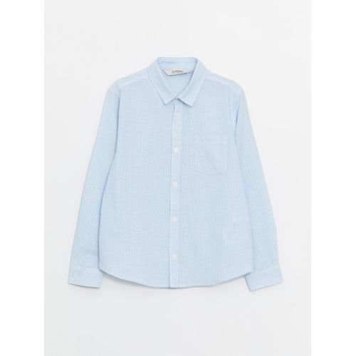 Striped Linen Blend Boy's Shirt