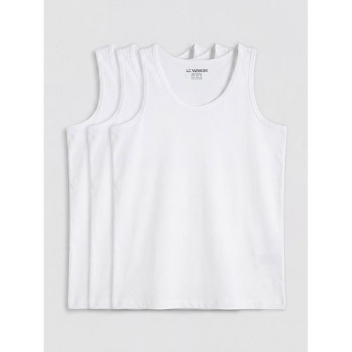 Crew Neck Boy's Vest 3-Pack