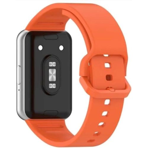 Sport Silicone Replacement Watch Band for Samsung Galaxy Fit 3 (SM-R390) (2024) (Orange)
