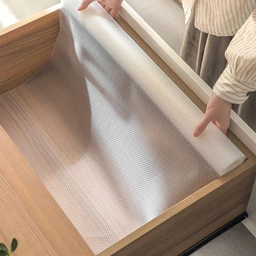 Giant 10-Meter All-In-One Transparent Liner Roll - Extra Long Protective Mat for Cabinets Drawers - 45cm Wide Washable Cover