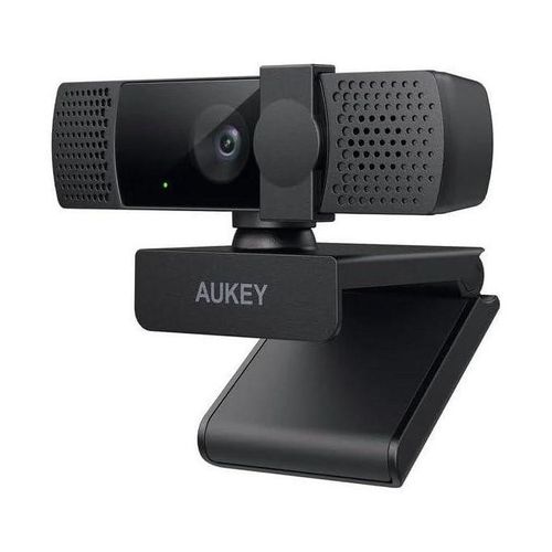 FHD 1080p Webcam with Privacy Cover - Full HD 1080p - 30fps - 2.1 Megapixel (1920P x 1080) - Built-in Dual Stereo Microphone - Auto Light Correction