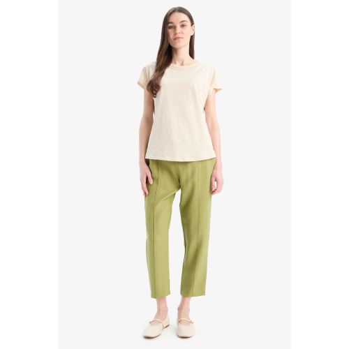 Woman Jogger Fit Trousers - GREEN