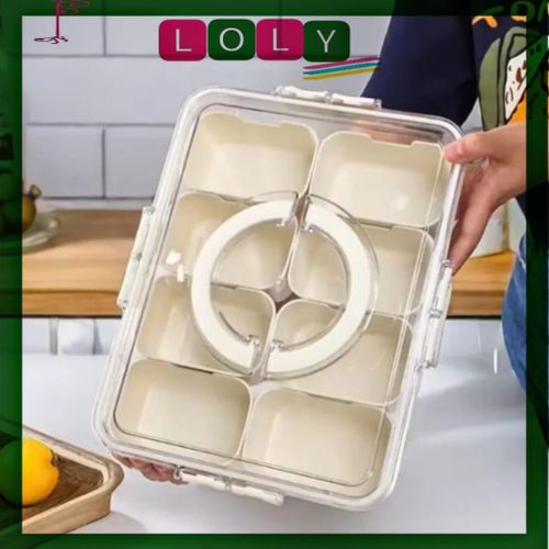 حاوية تخزين طعام، مصنوعة من البلاستيك، مكونة من 8 قطع