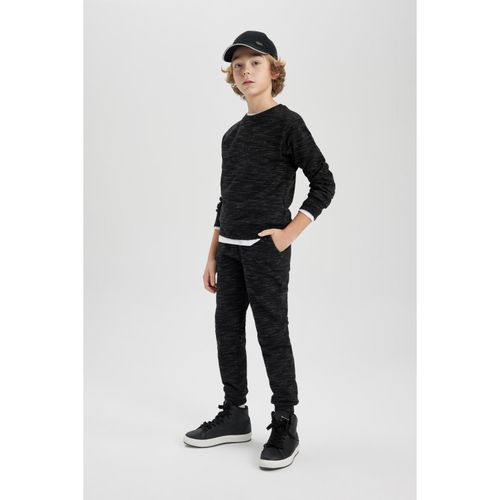 Boys' Drawstring Waist Elastic Cuff Pocketed Jogger Sweatpants
