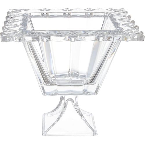 bowl on stand Pierced 19.5 cm - crystal