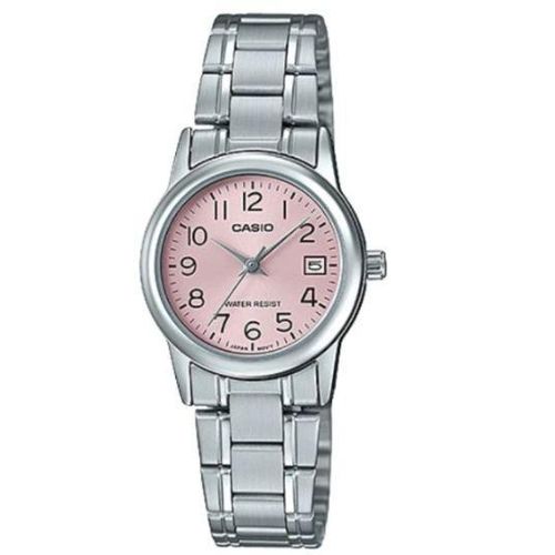 Stainless Steel Silver Dress Watch For Women - LTP-V002D-4BUDF