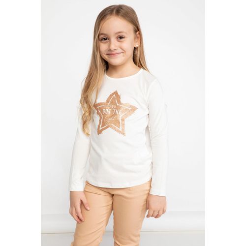 Knitted Long Sleeve T-Shirt - Ecru