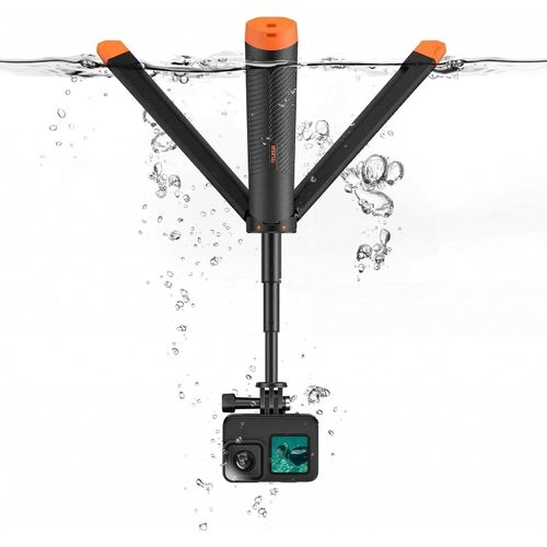 Floating Selfie Stick Hand Grip Tripod Handle Monopod Pole for GoPro Hero 13/12/11/10/9, DJI OSMO Action 6/5 Pro 4/3, Insta360 Ace Pro 2, Waterproof Extendable Stick Vlog Accessory for Action Camera