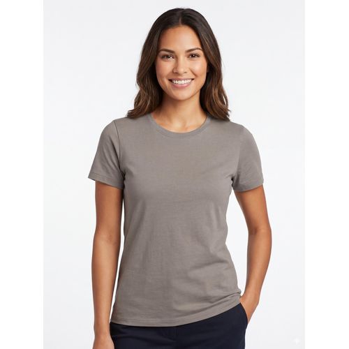 Medieval Deep Grey Basic t- shirt for Women