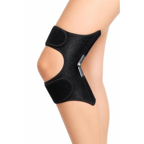 Medical Knee Support - Hinged Knee Brace with 3 Carbon Steel Springs, Breathable and Non-Allergic Orthopedic Joint Stabilizer for Pain Relief and Injury Recovery