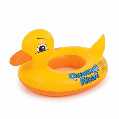 Kids Inflatable Yellow Duck Swim Ring, Lightweight 200 g Easy Inflate and Deflate Design