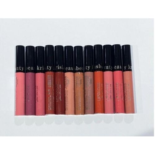 Flor Matte Liquid LipGloss Set - 12 Piece Collection for Long-Lasting Color